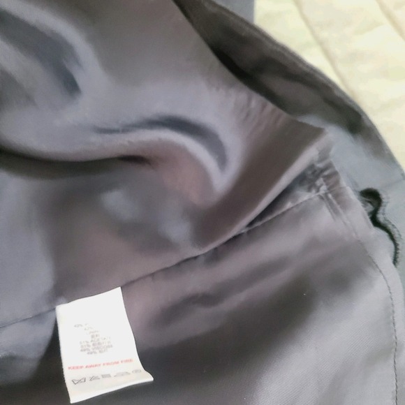 Reiss Puff-Sleeve Black Mini Dress Pleated Hem Minimalist Party‎ Womens 8 - Picture 11 of 13